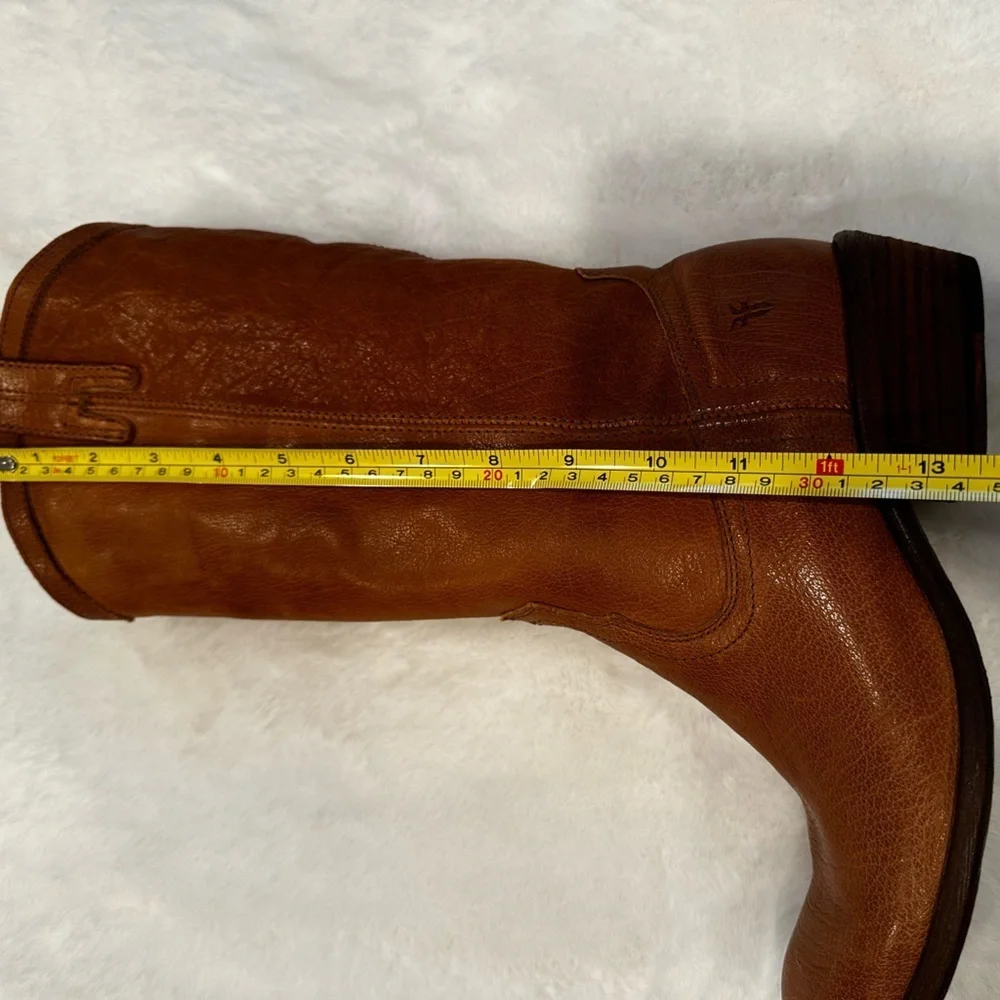 Frye Women's Tan Leather Boots - Picture 11 of 13